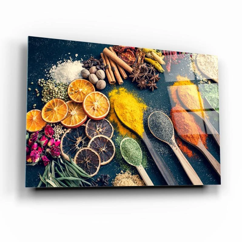 Multicolor Horse Herd Tempered Glass Wall Art, primary product view, model GA3331