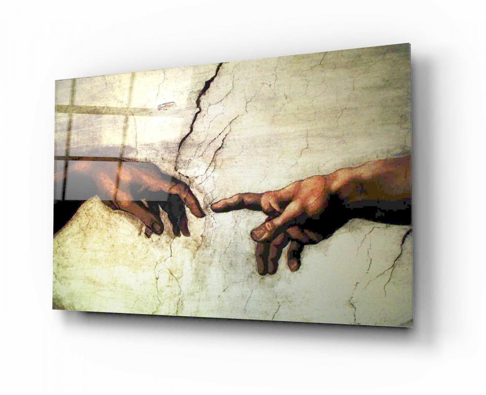Multicolor Contemporary Decorative Art Tempered Glass Wall Art, primary product view, model 0GA0337